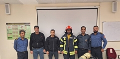 برگزاری کارگاه آموزش تخصصی آتش نشانی در بیمارستان استهبان
