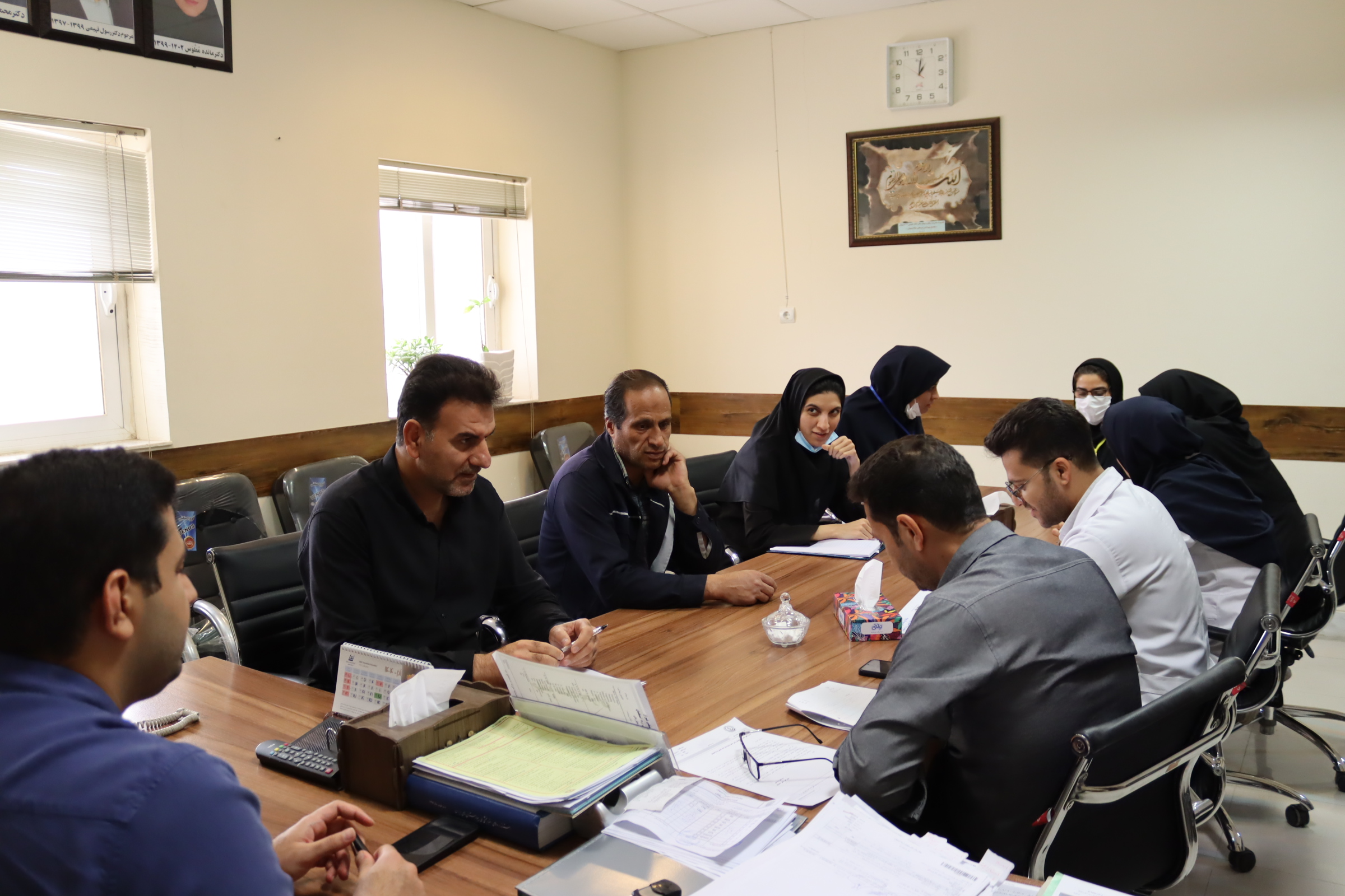 جلسه ستاد بحران بیمارستان استهبان