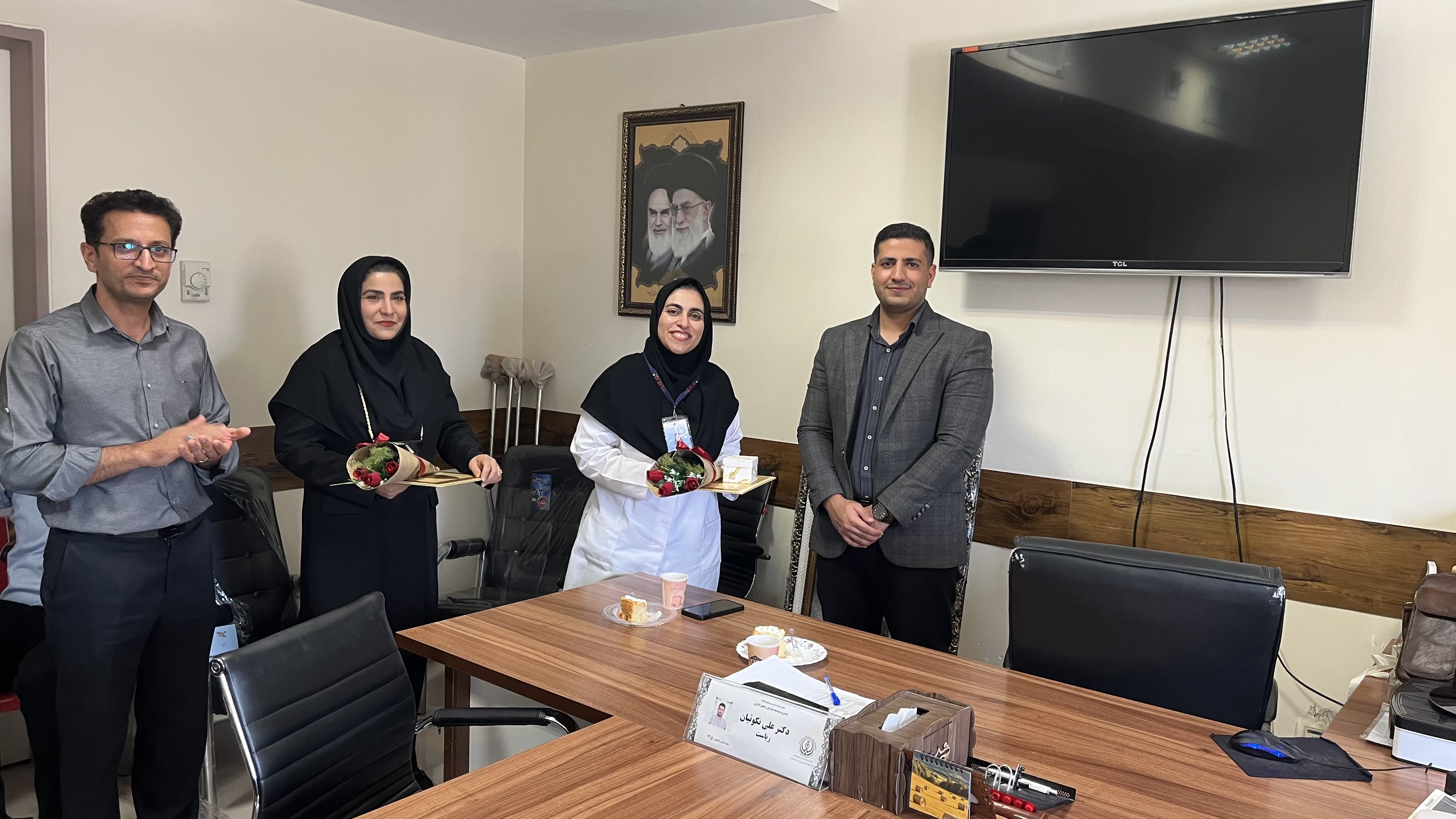 آیین تکریم و معارفه مدیر خدمات پرستاری بیمارستان استهبان برگزار شد