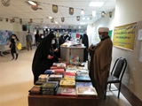برپایی نمایشگاه کتاب و محصولات فرهنگی و لوازم التحریر در بیمارستان امام خمینی (ره) استهبان به مناسبت هفته دفاع مقدس