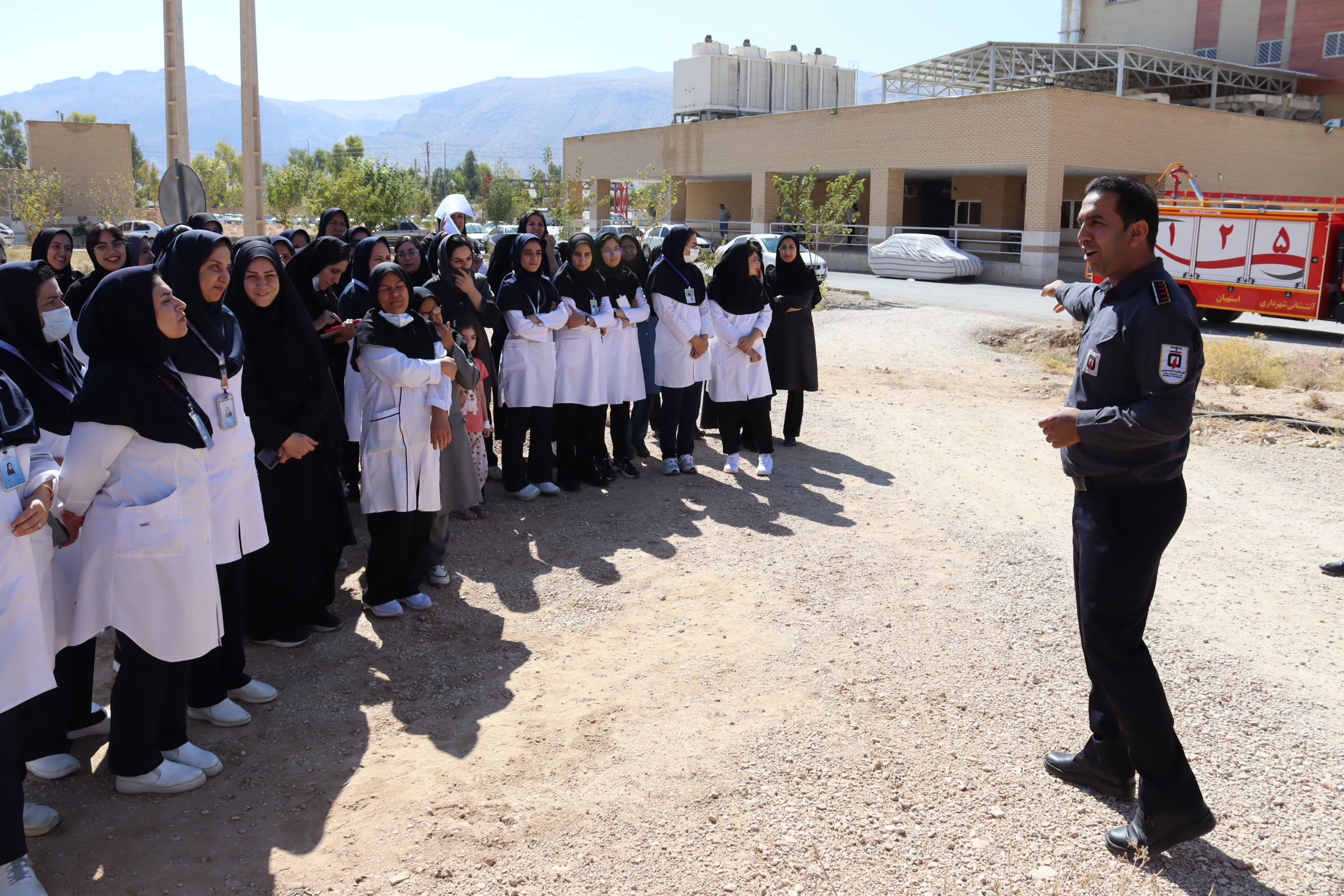 مانور واکنش در شرایط اضطراری در بیمارستان استهبان