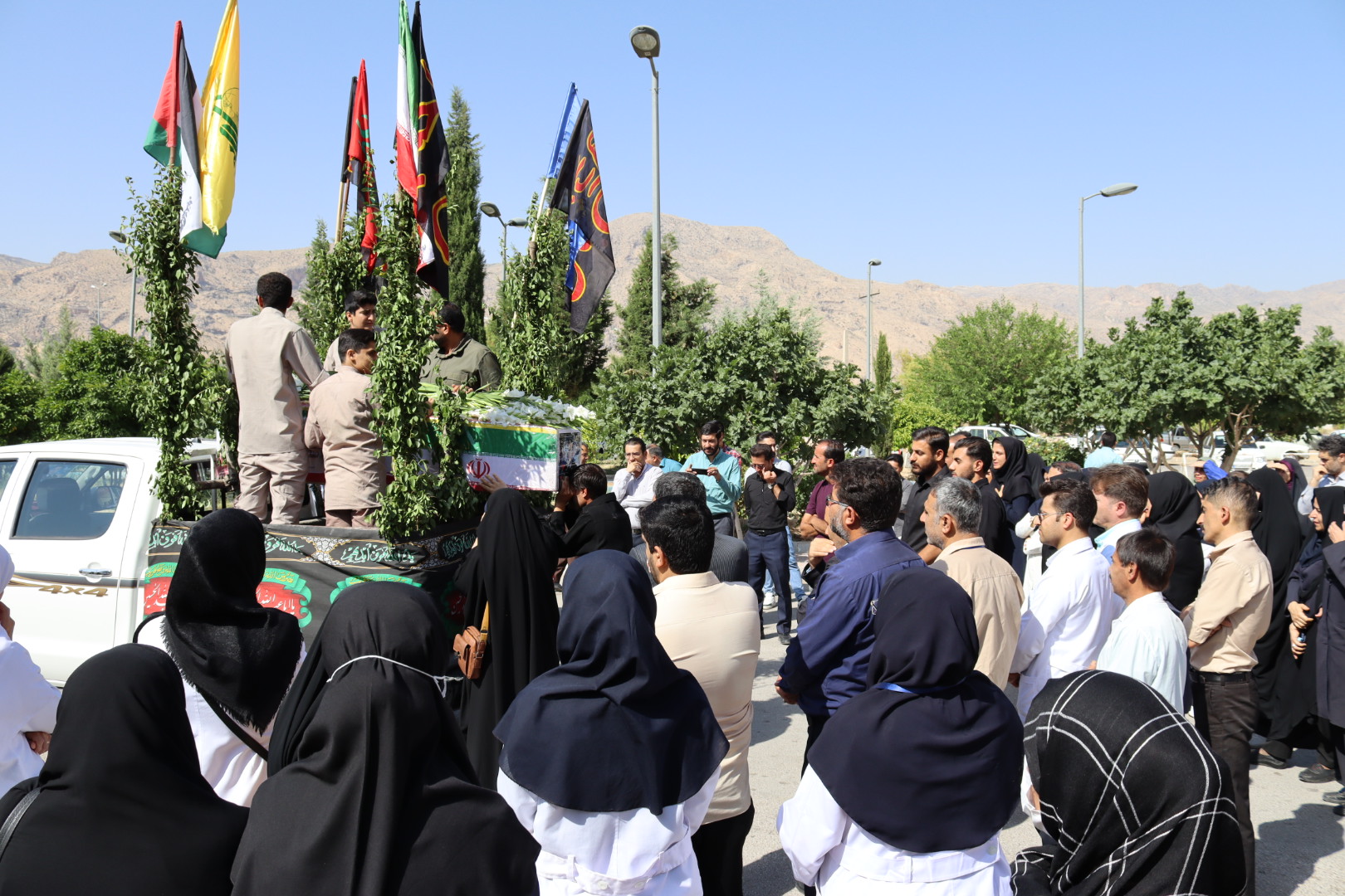 بیمارستان استهبان میزبان پیکر مطهر شهید مدافع وطن